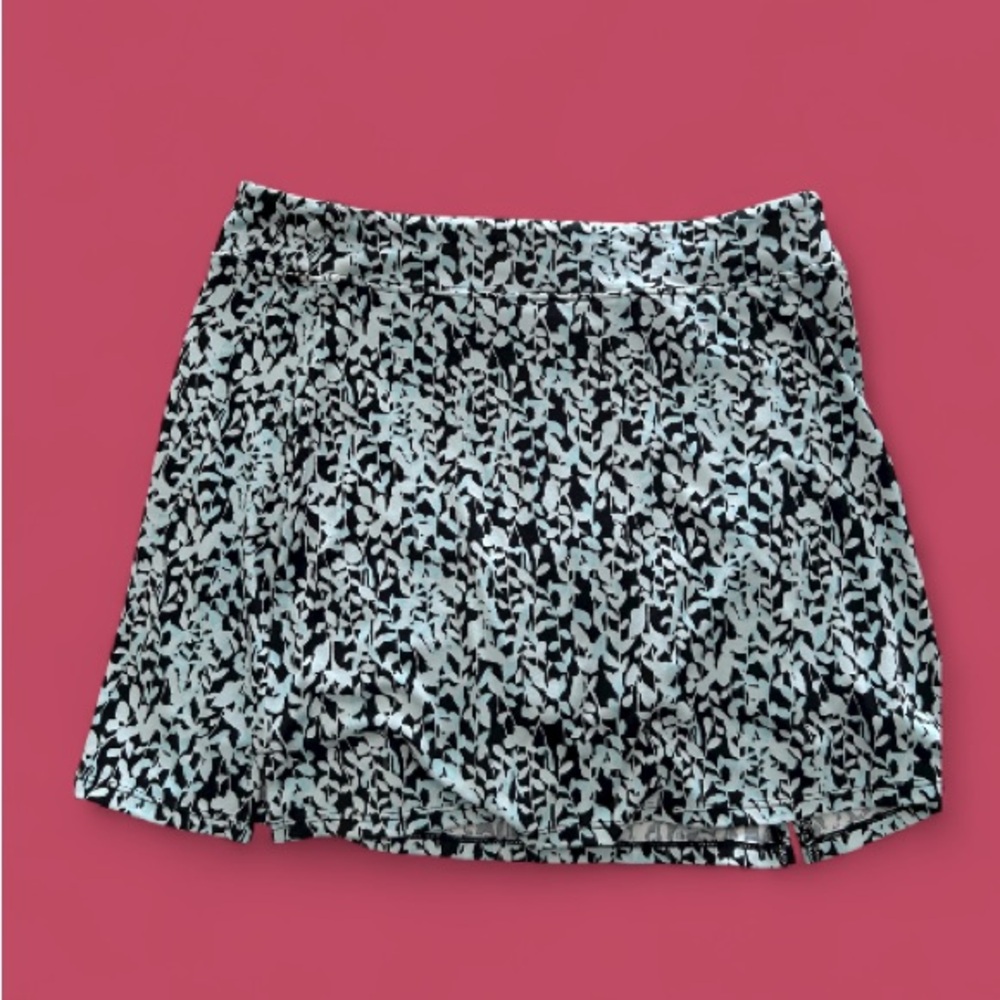 Women’s Black, & Blue Tranquility Golf Skirt, No Pockets